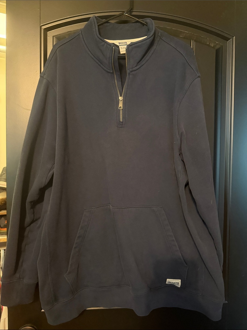 Duluth Trading Co Navy Half-Zip Pullover
